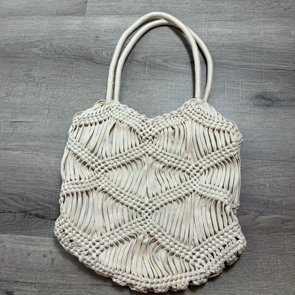 Artisan NY Macrame Purse Boho Style Shoulder Bag